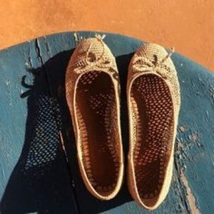 Handmade Moroccan Raffia Wicker Woven Ballet Flats